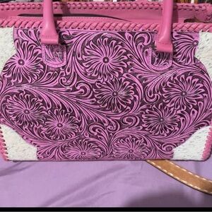 Chic Pink Floral Women's Tote